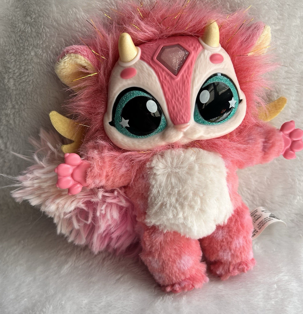 Magic Mixies Magical Misting Pink Plush Talking Interactive Pet light up - Works