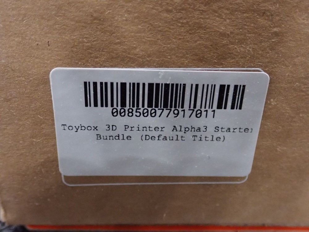 TOYBOX Alpha Three 3D Printer Starter Bundle, (Alpha 3 Version)