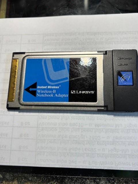 Linksys Instant Wireless Wireless-B Notebook Adapter MDL WPC11 Ver. 4