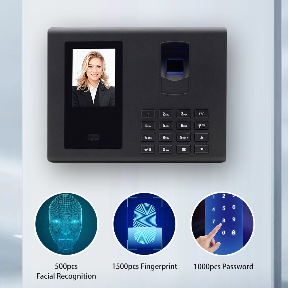 Biometric Time Clock Attendance Machine For Employees Access Control DVPF