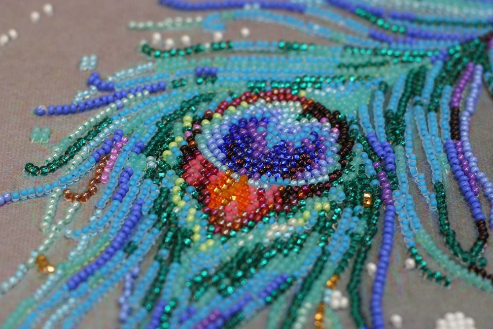 DIY Bead Embroidery Kit "Royal gase" Beaded stitching needlepoint beadwork