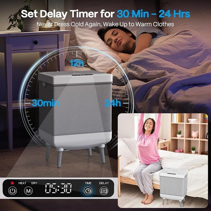 Extra Large Towel Warmer W/ Rapid Heating 30min Timer & Aromatherapy Home Spa US