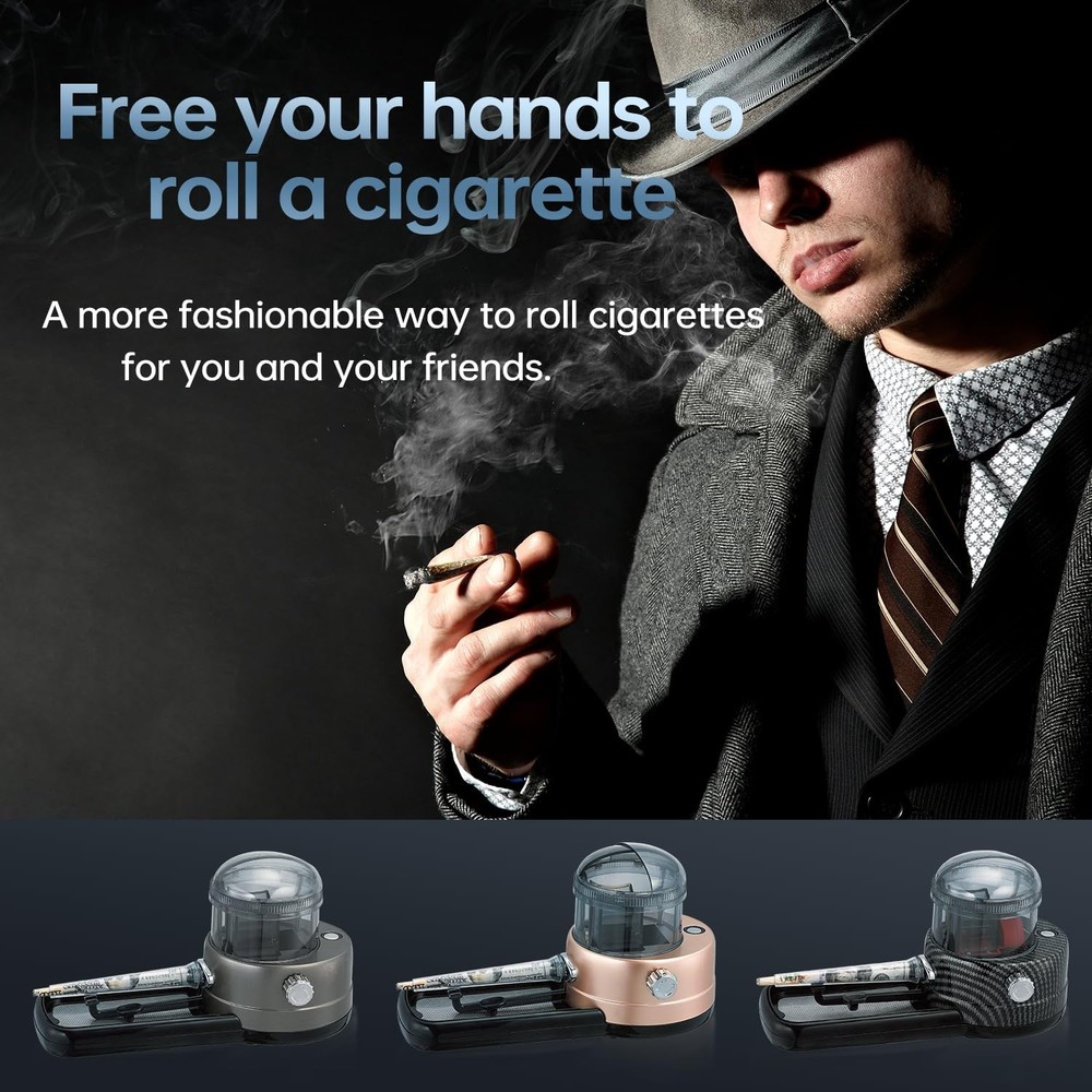 Cigarette Rolling Machine Joint Roller - Pre Roll Machine, Tobacco Grinder El...