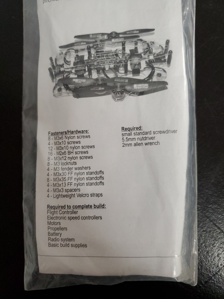 Phoenix Flight Gear Polycarbonate Dragonfly 252mm Folding Mini-H FPV LED Frame