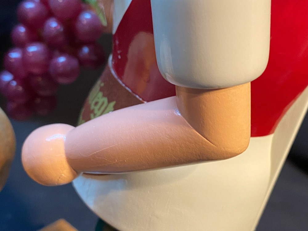 Erzgebirge Germany Nutcracker Wine and Grapes