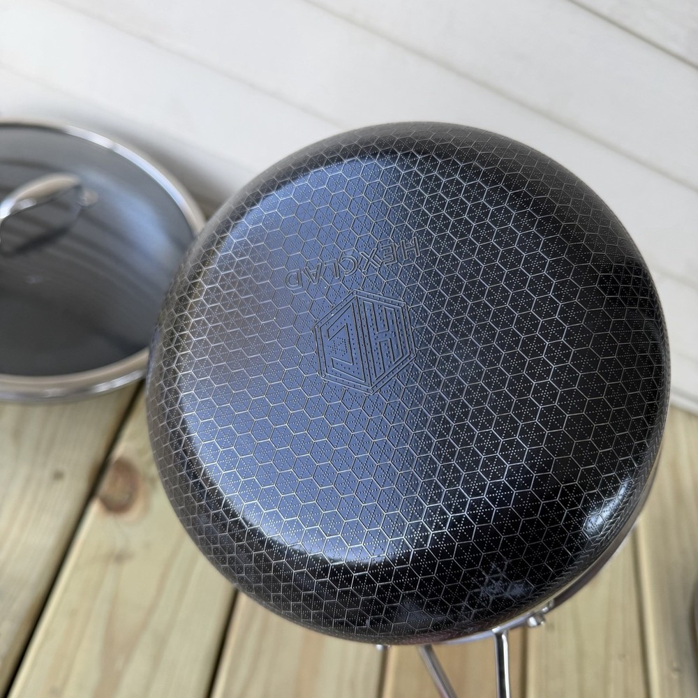 Hexclad Hybrid Cookware 8 Piece Set Preowned Great Condition