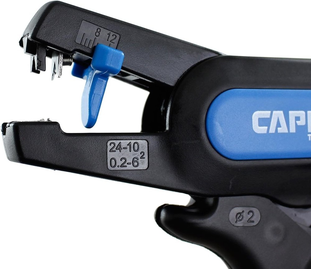 Capri Tools 20011 Automatic Wire Stripper and Cutter Small, Blue/Black