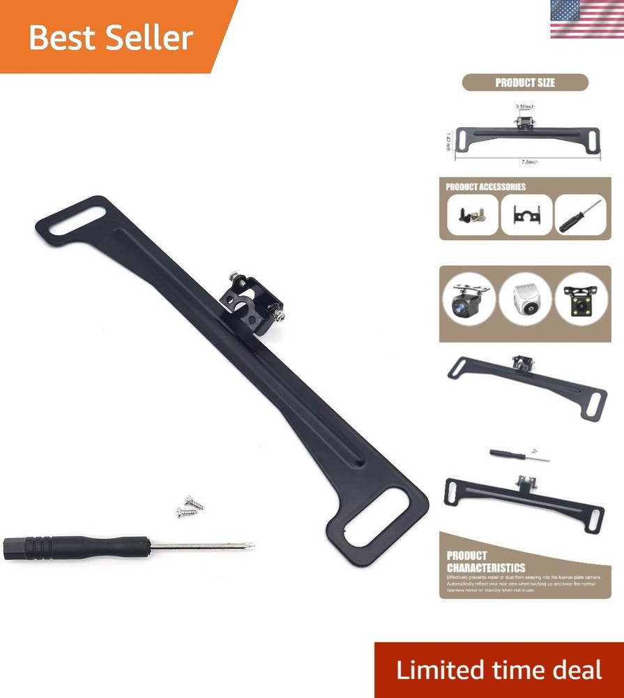 Shock-Proof Waterproof Camera Mount License Plate Frame - Easy DIY Installation