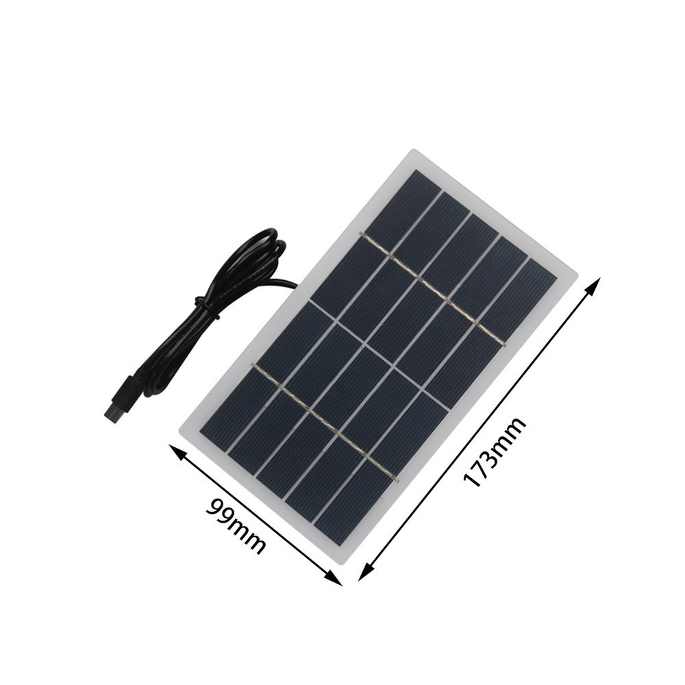 Solar Charging Panel 2W with Type C Output for Phones and Security Devices