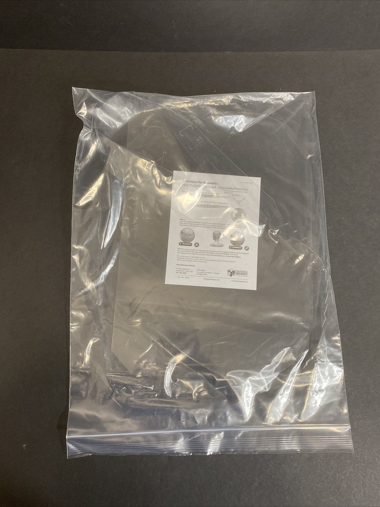 Protective Face Shield with Splash Guard Total of 20 Guards