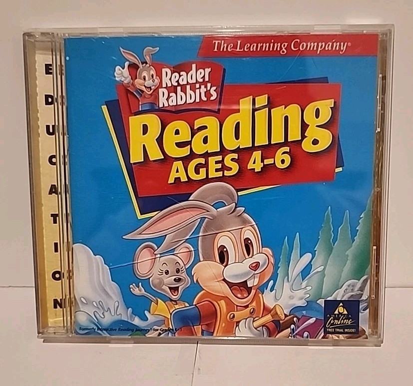 Lot of 4 Reader Rabbit PC CD-ROM The Learning Company