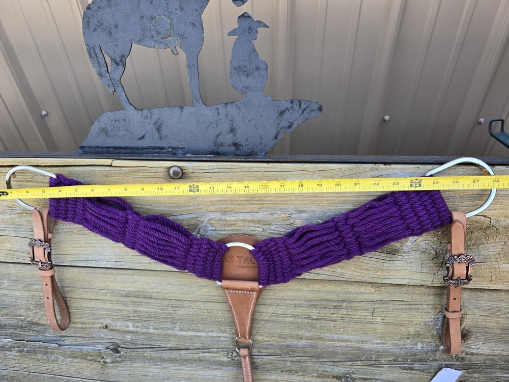 Purple NZ Merino Wool Breast Collar
