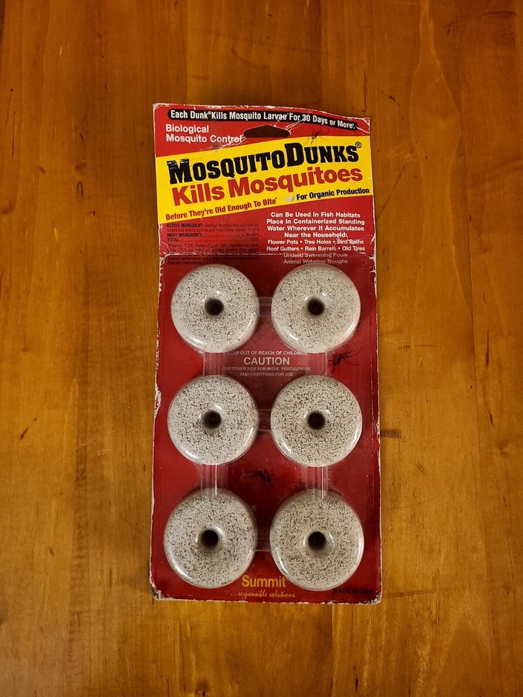 Summit Mosquito Dunks Floating Pod Kill Biologically Safe Method 6 pack -NEW