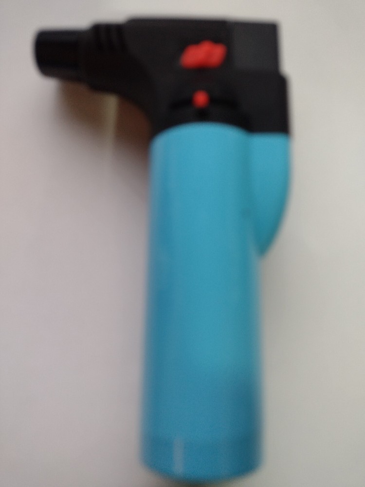 Soreaming Torch Refillable Windproof Jet Lighter Color Blue Size 4 inches