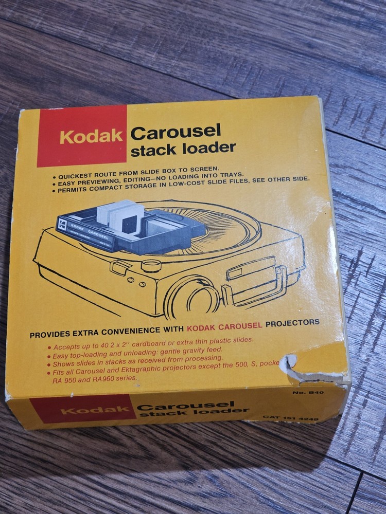 Vintage Kodak Carousel Stack Loader No. B40 with Factory Box
