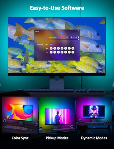 Monitor Backlight, Color Sync with 21-24 Inch Screen, USB Powered 24 inch
