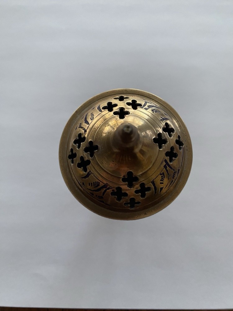 Incense Holder Brass Cone Indian Vintage