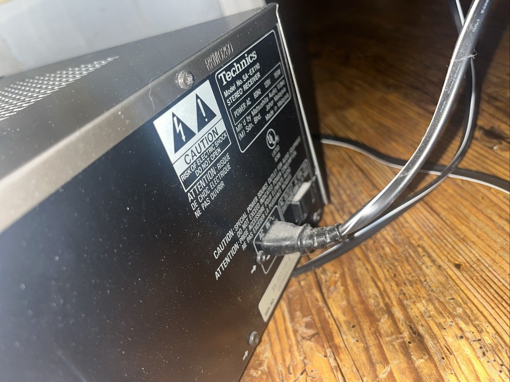 Technics SA-EX110 AV Stereo Receiver Dolby Pro Antenna - UNTESTED - Powers On