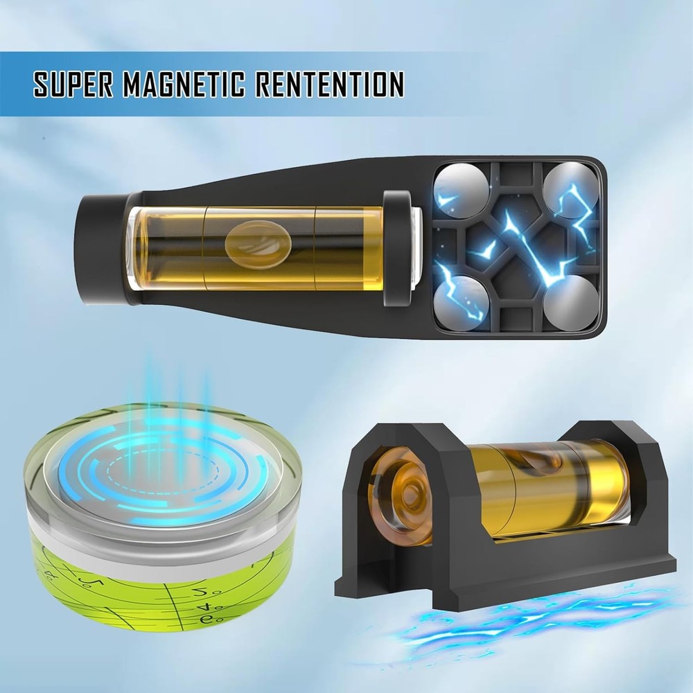 Professional Magnetic Scope Leveling Kit bubble level Tool Brown