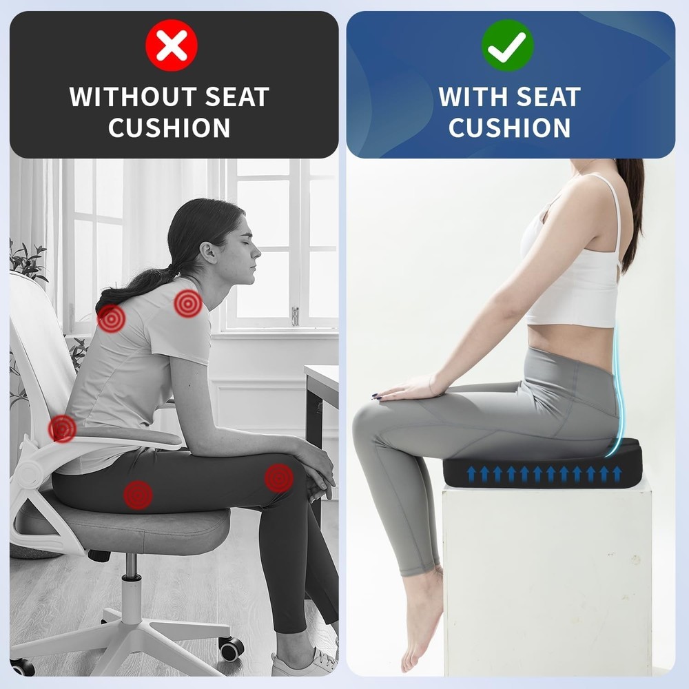Ergonomic Seat Cushion & Lumbar Support Set