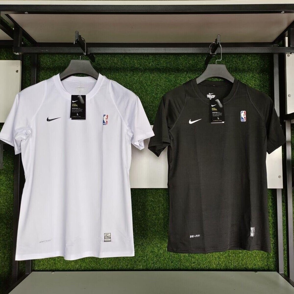 NIKE PRO NBA Compression TShirt - Black and White (M/L/XL)