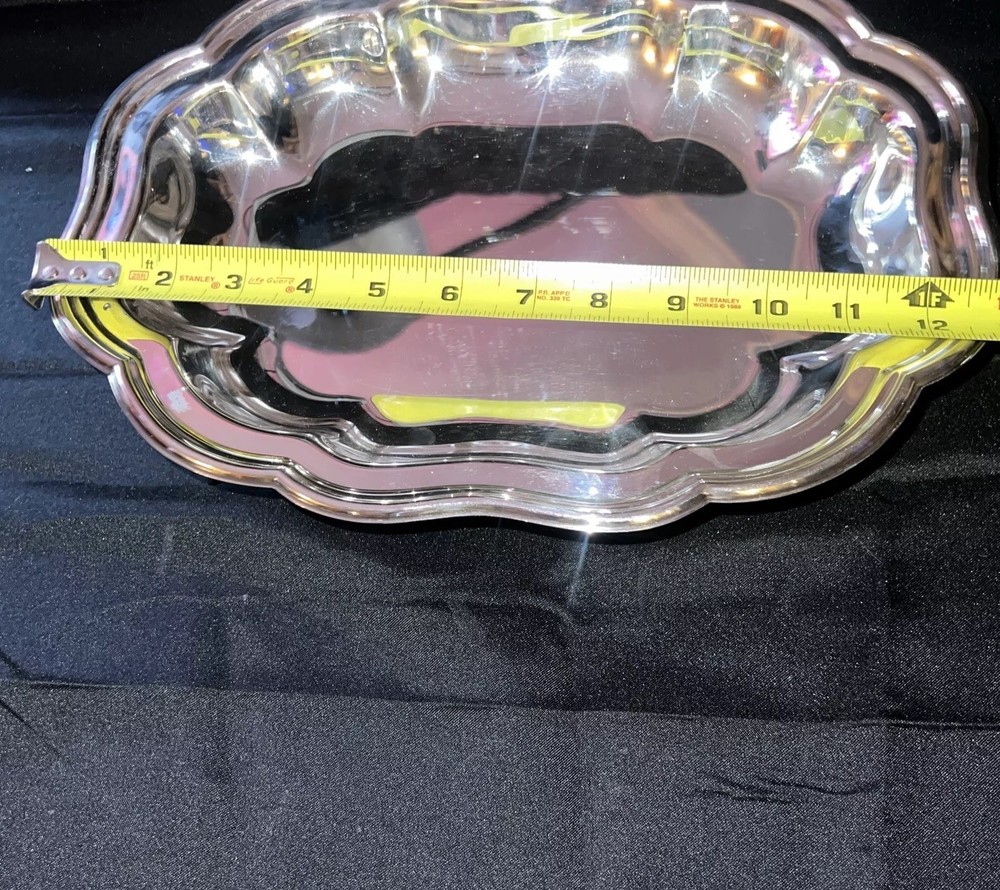 Vintage Silver Plated Dome Cover Footed Serving Dish