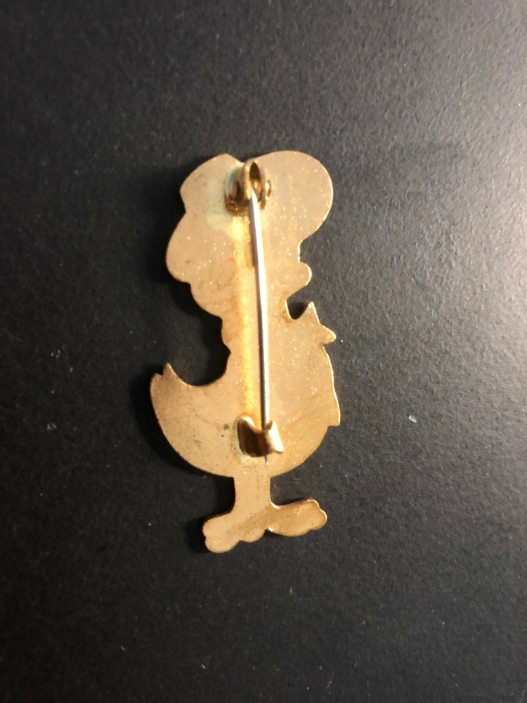 Old Vintage "Lady DUCK" 1 3/4" Pin