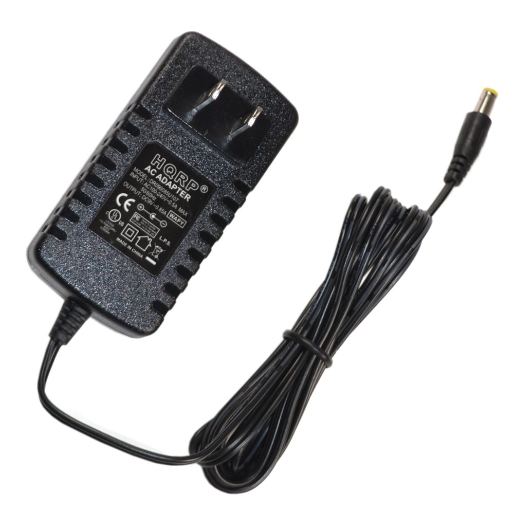 HQRP AC Power Adapter for Casio Electronic Keyboards, AD-5 / AD-5MU Replacement