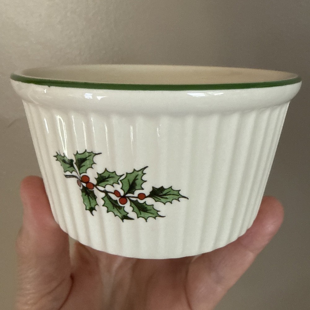 SPODE CHRISTMAS TREE Ramekin Oven to Table England  3 inch