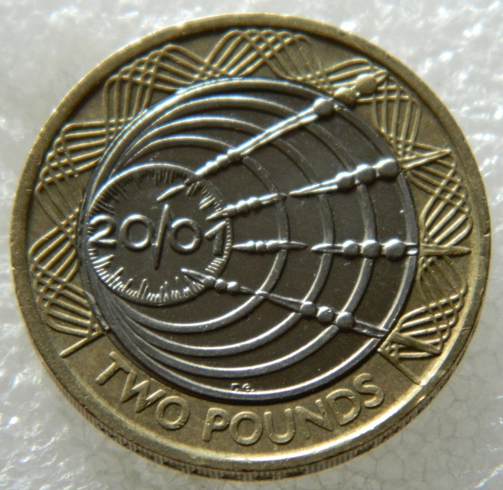 £2 POUND COIN. 2001. MARCONI CENTENARY.