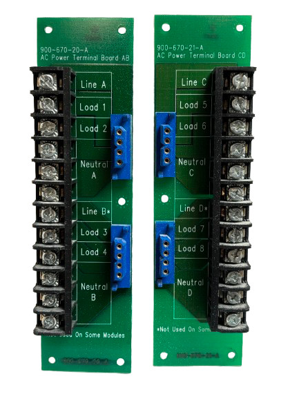 Vantage AC Power Terminal Board, AB & CD Boards -  PreOwned