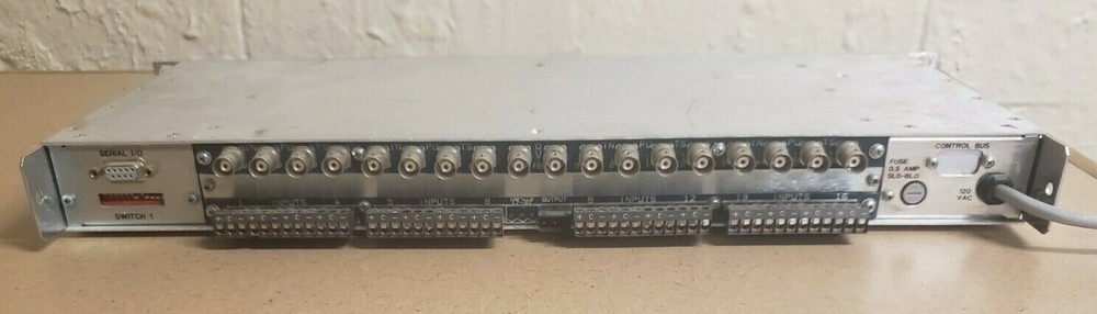 Sigma Electronics SLX 161 Video Audio 16 Channel Switcher BNC Input Rack Mount