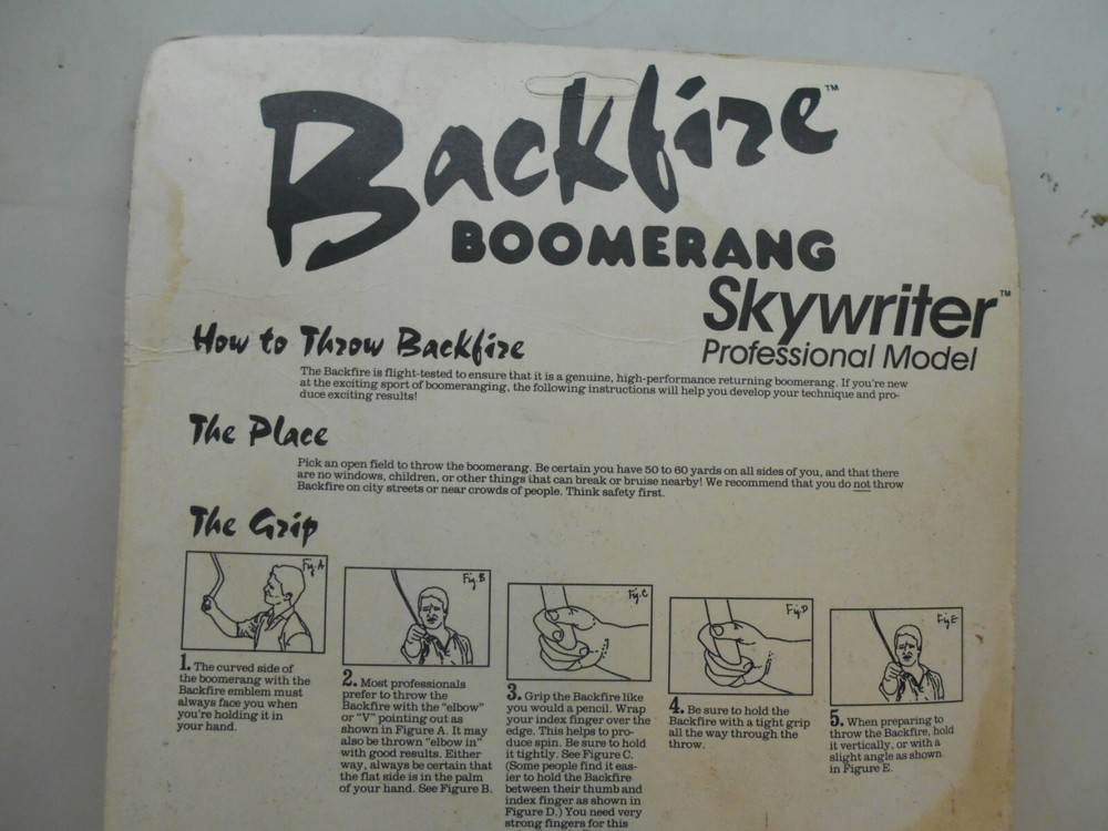new back fire throwing boomersky writer professional model