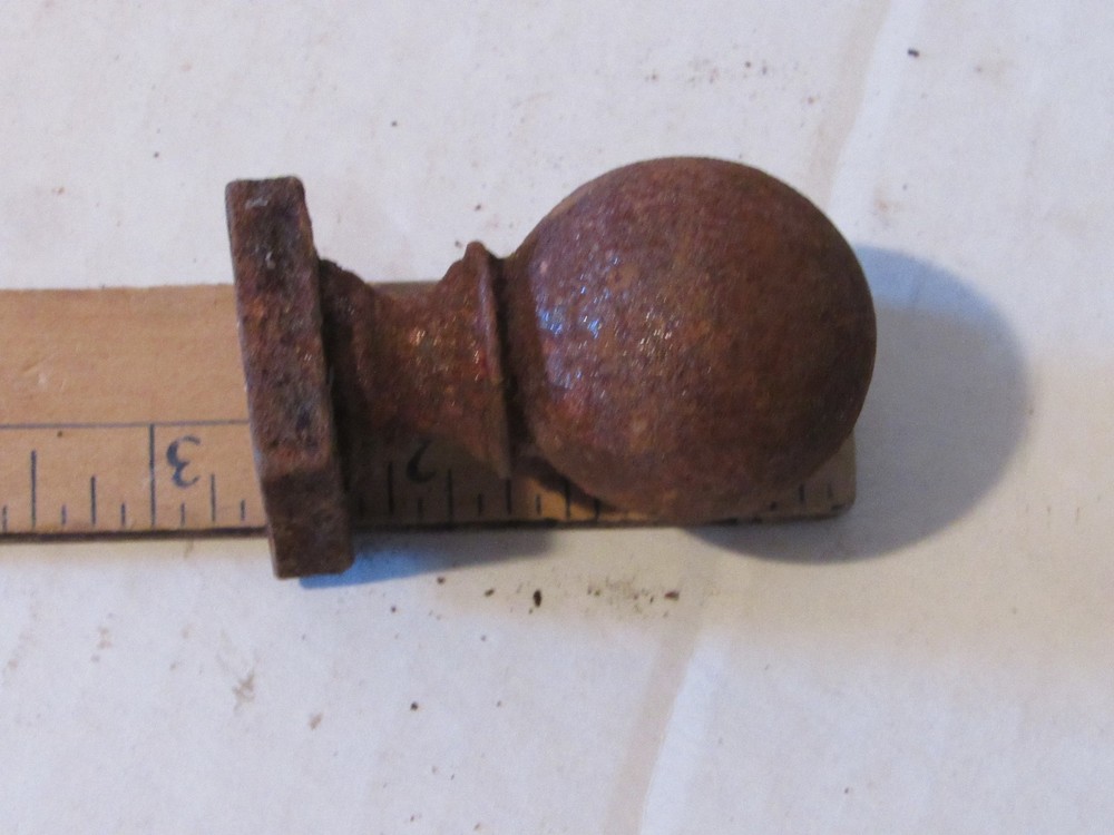 3 Iron Salvaged Finial, Knobs, Toppers, DIY,