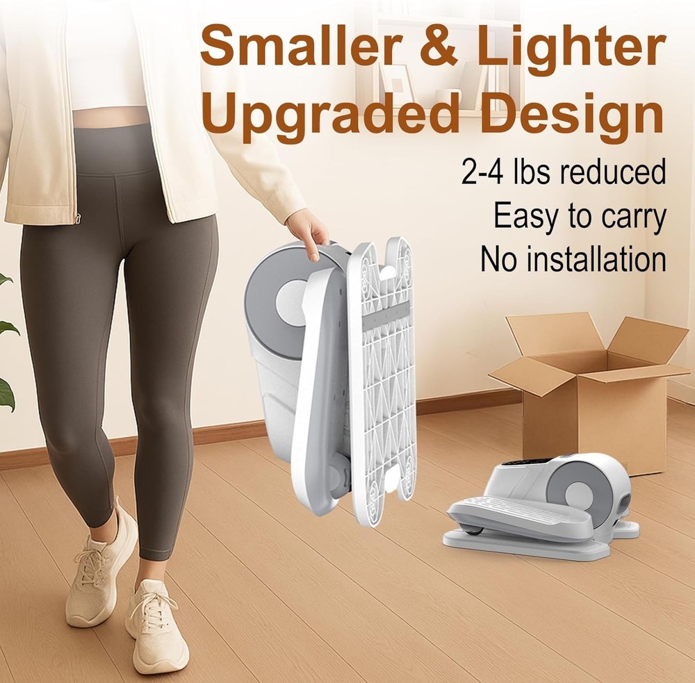 Under Desk Elliptical 12 Speed 5 Modes Motorized Leg Exerciser While Sitting