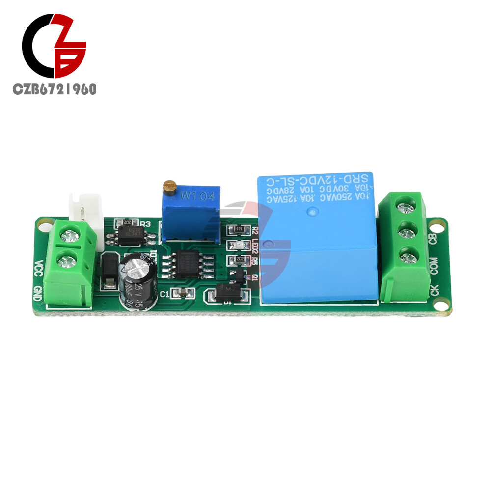DC 5V-12V Adjustable Timer Delay Turn OFF Module Timing Relay Time Switch 1~10s