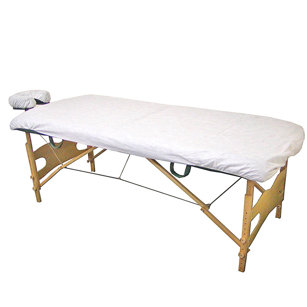 12 Sets Disposable Fittted Massage Table Sheets and Fitted Headrest Covers