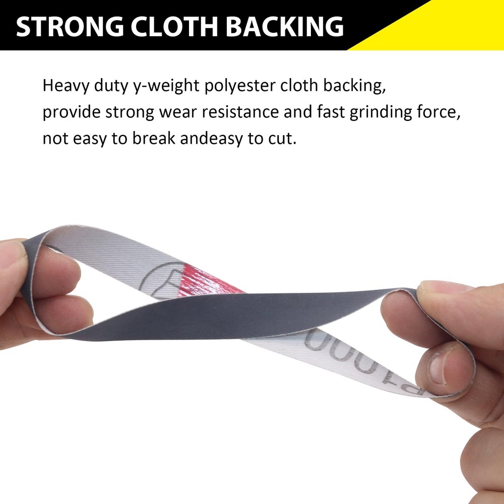20 Pack 1/2" x 12" Replacement Sharpening Sanding Belts for Official Work Sha...