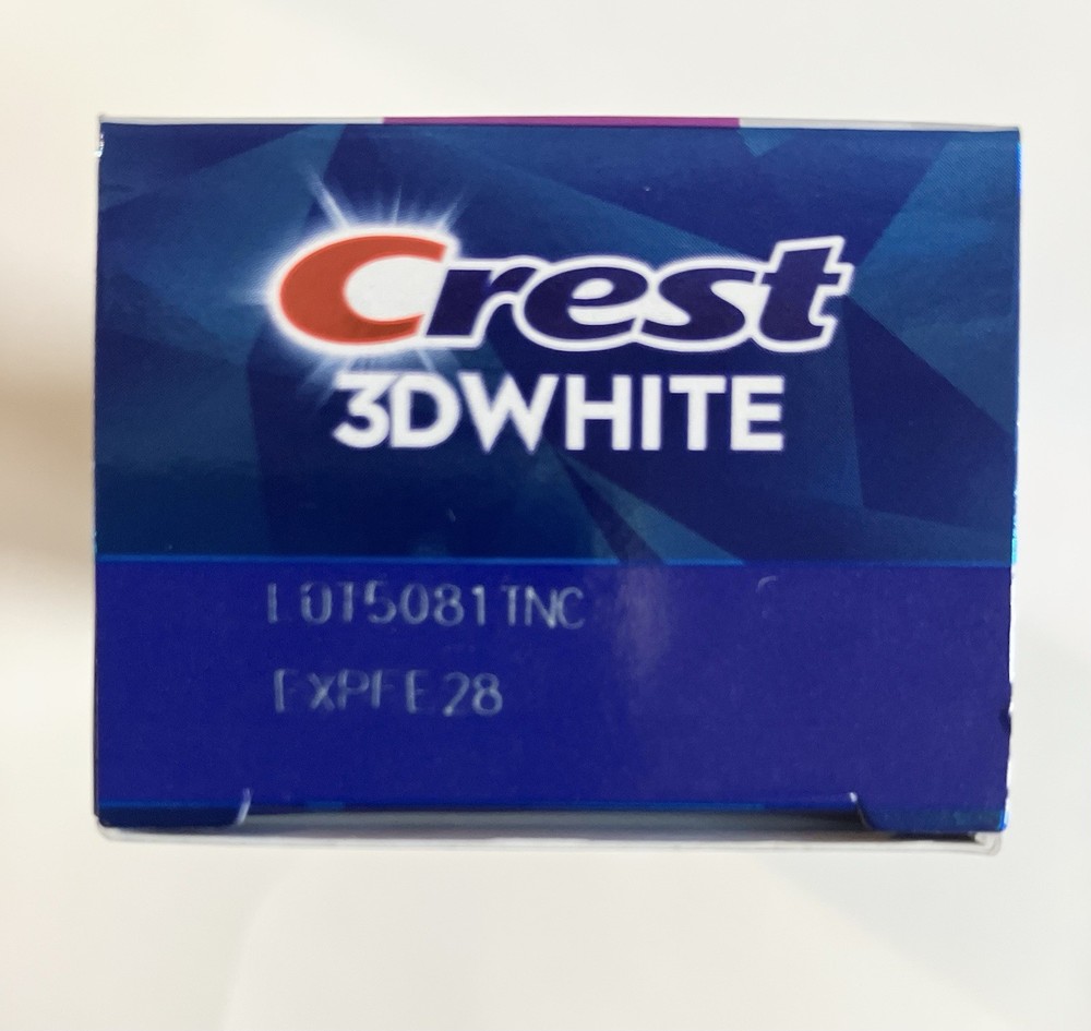 2 Pack Crest 3D White Advanced Radiant Mint Toothpaste 2.4 oz Each Exp. 2/28