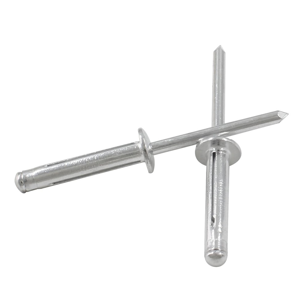 60Pcs Aluminum Tri-Fold Exploding Pop Rivets 3/16''X 1'' Large Head Blind Rivets