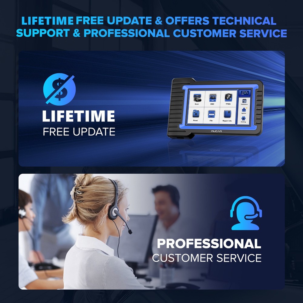 MUCAR VO7S Full Diagnostic Scanner Bidirectional Scan CANFD ECU Coding Key Code