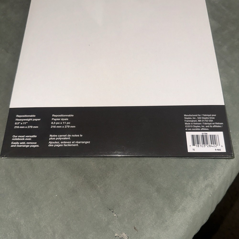 Arc Customizable Notebook System Dotted Refill Paper 8.5" x 11" 50 Sheets. New.