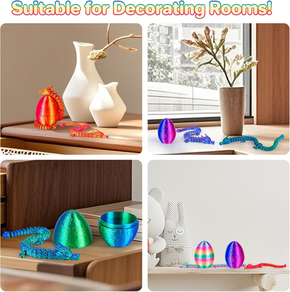 4Pcs 3D Printed Dragon Eggs Mini with 8.86inch 4pack1