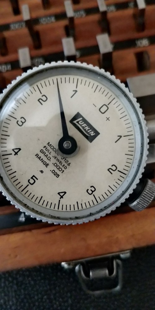 TESTED Dial Indicator: .0001"- LUFKIN USA J12A RANGE = .025"