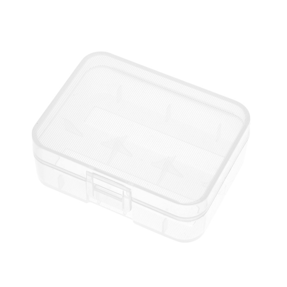 Battery Storage Case Holder Transparent For 2 x Battery Capacity