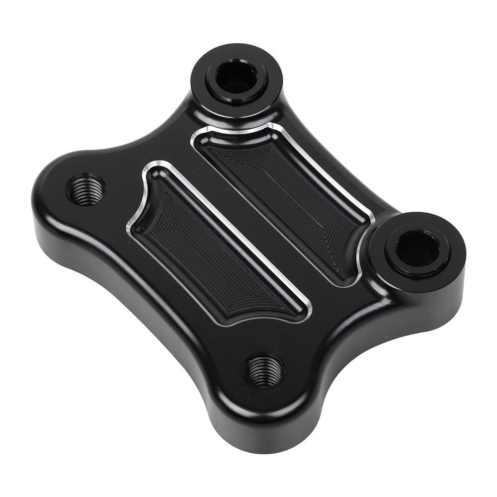 Black Cut Pull Back Plate Bracket For HarleyElectra Glide FLHTCU Police FLHTP
