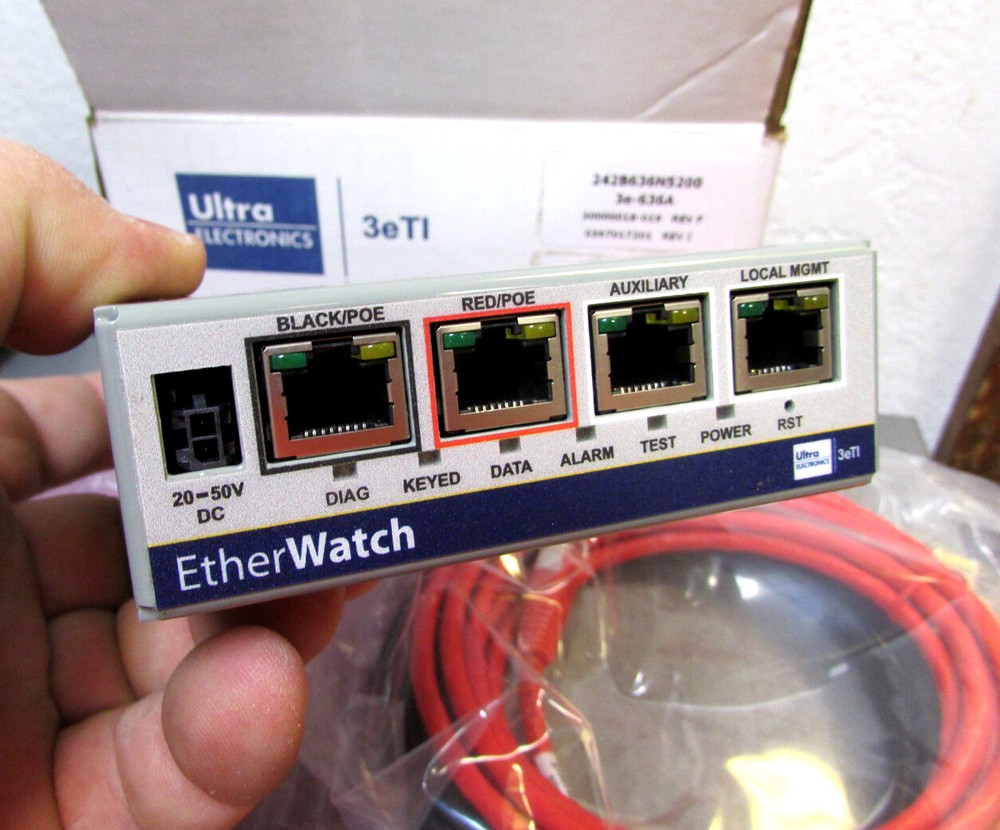 Ultra Electronics Etherwatch 3eTI / 3e-636A Industrial Network Security Device