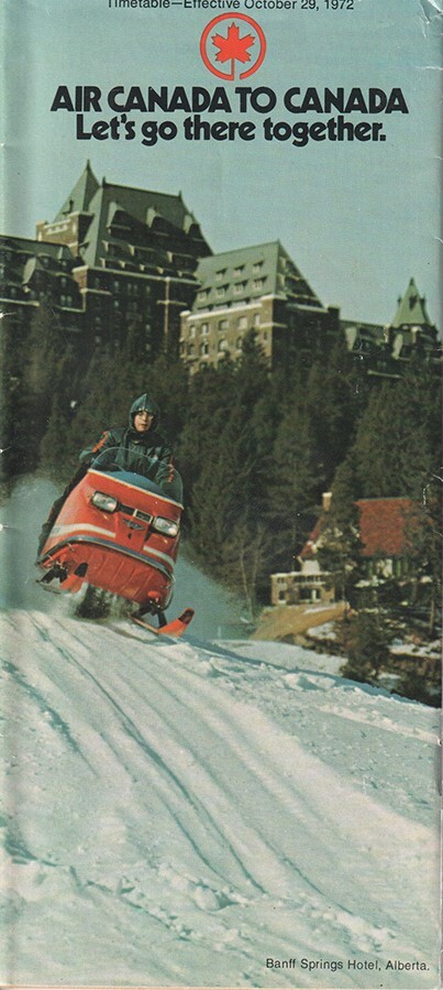 Air Canada timetable 1972/10/29 regional for US