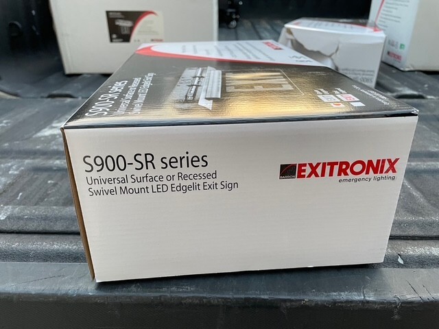 Exitronix Exit Light Green Letters - S902-WB-SR-GC-BL