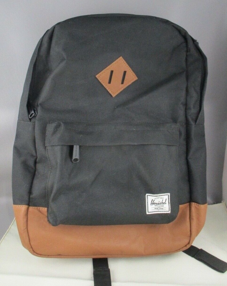 HERSCHEL SUPPLY COMPANY Black & Brown BACKPACK Book Bag